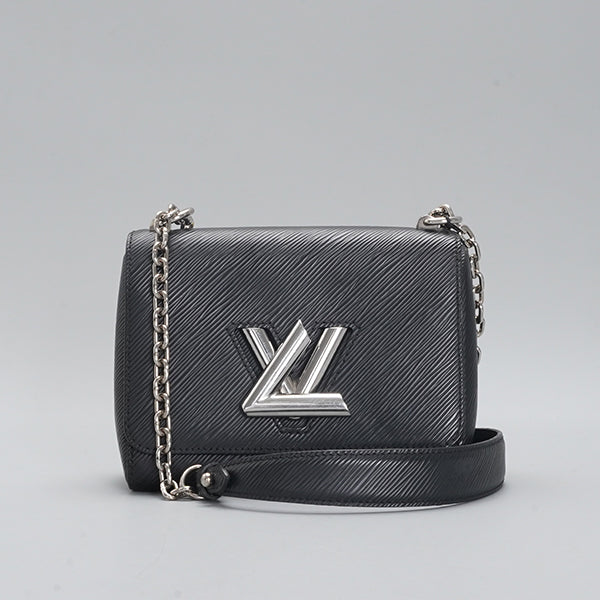 Louis Vuitton Epi Twist MM Chain Black Leather Shoulder Bag BGT128340