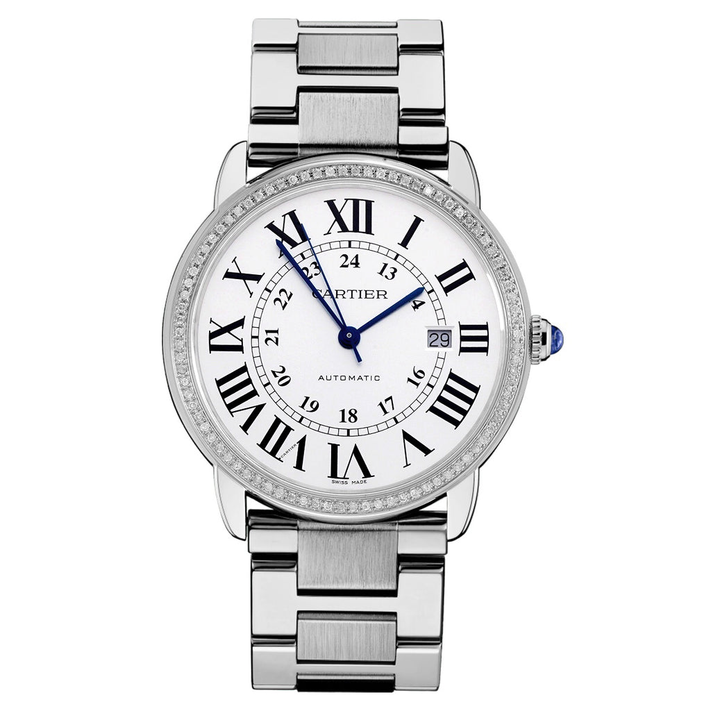 Cartier London Collection Watch W6701011, 42mm White Dial, Stainless Steel with Rear - set Diamonds, Automatic/WHP034065