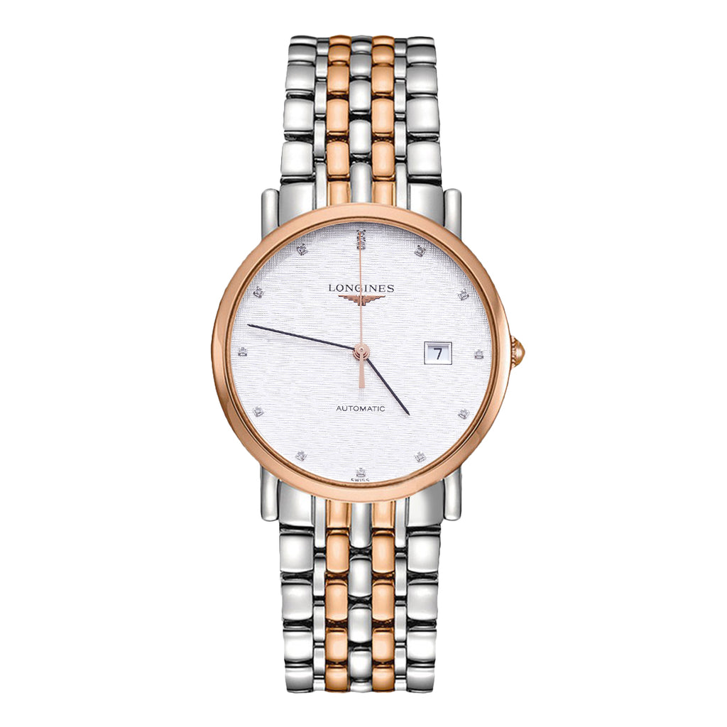 Longines  Traditional Watch Series L4.910.5.77.7 Automatic mechanical, 39mm white dial, interwoven rose gold / WHP036464
