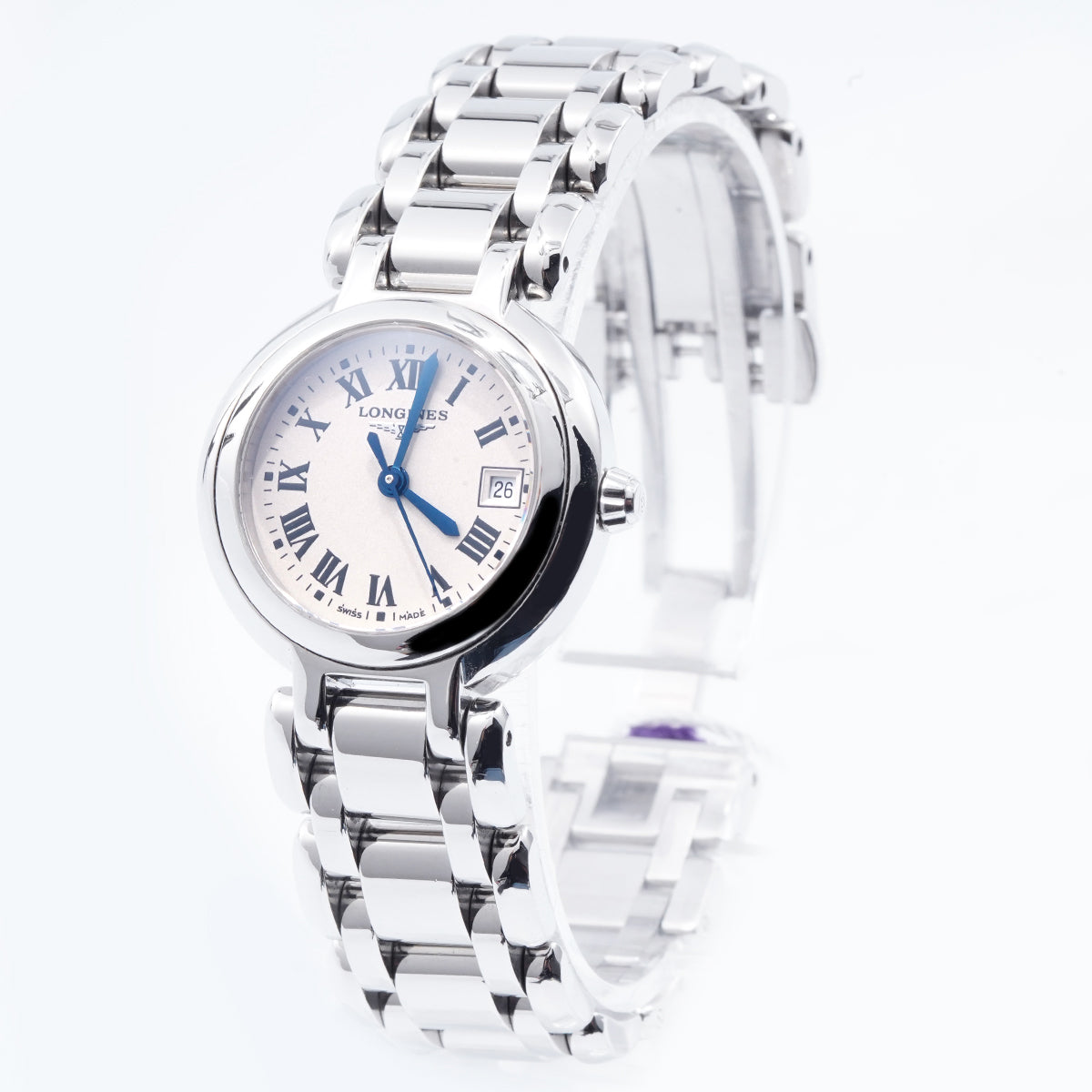 Longines Elegant Series L8.110.4.71.6 Watch - 26.5mm White Stainless Steel Quartz Movement -  /WHP033542