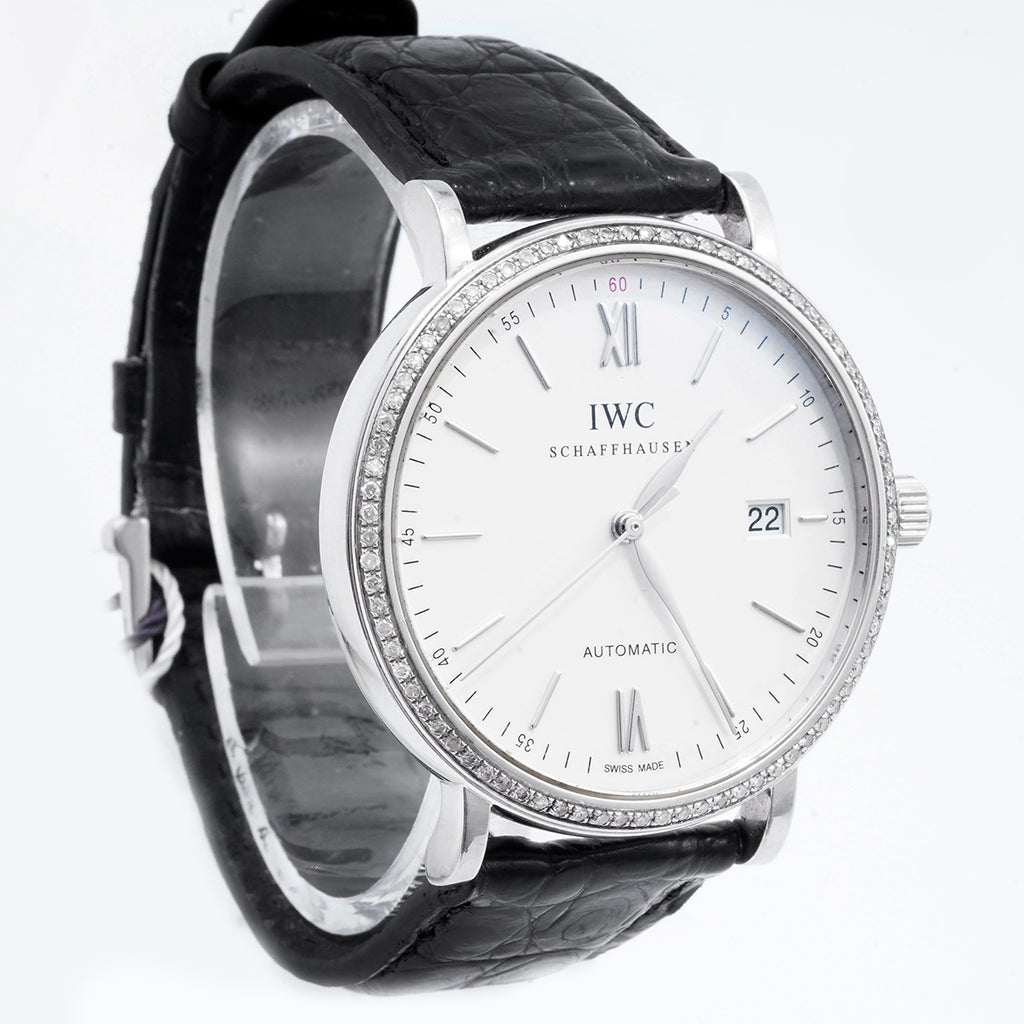 IWC Portofino Automatic 40mm (Customized model with diamonds set on the back)/WHP037203