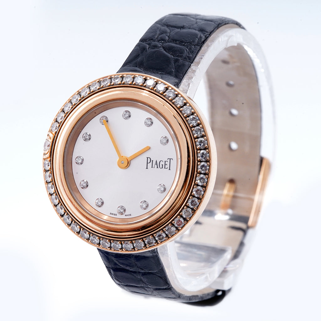 PIAGET POSSESSION series G0A43082 watch, 29MM; green dial; 18K rose gold with original diamonds; quartz movement, women's watch / WHP03354white dial; 18K rose gold with original diamonds; quartz movement; women's watch / WHP033544