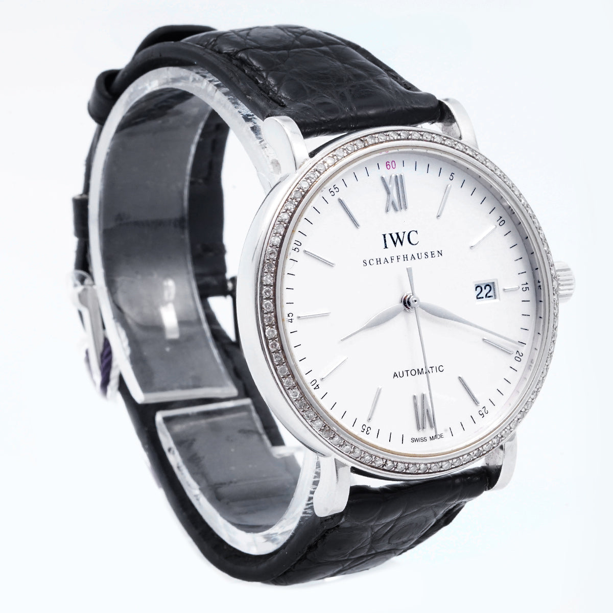 IWC Portofino Automatic 40mm (Customized model with diamonds set on the back)/WHP037203