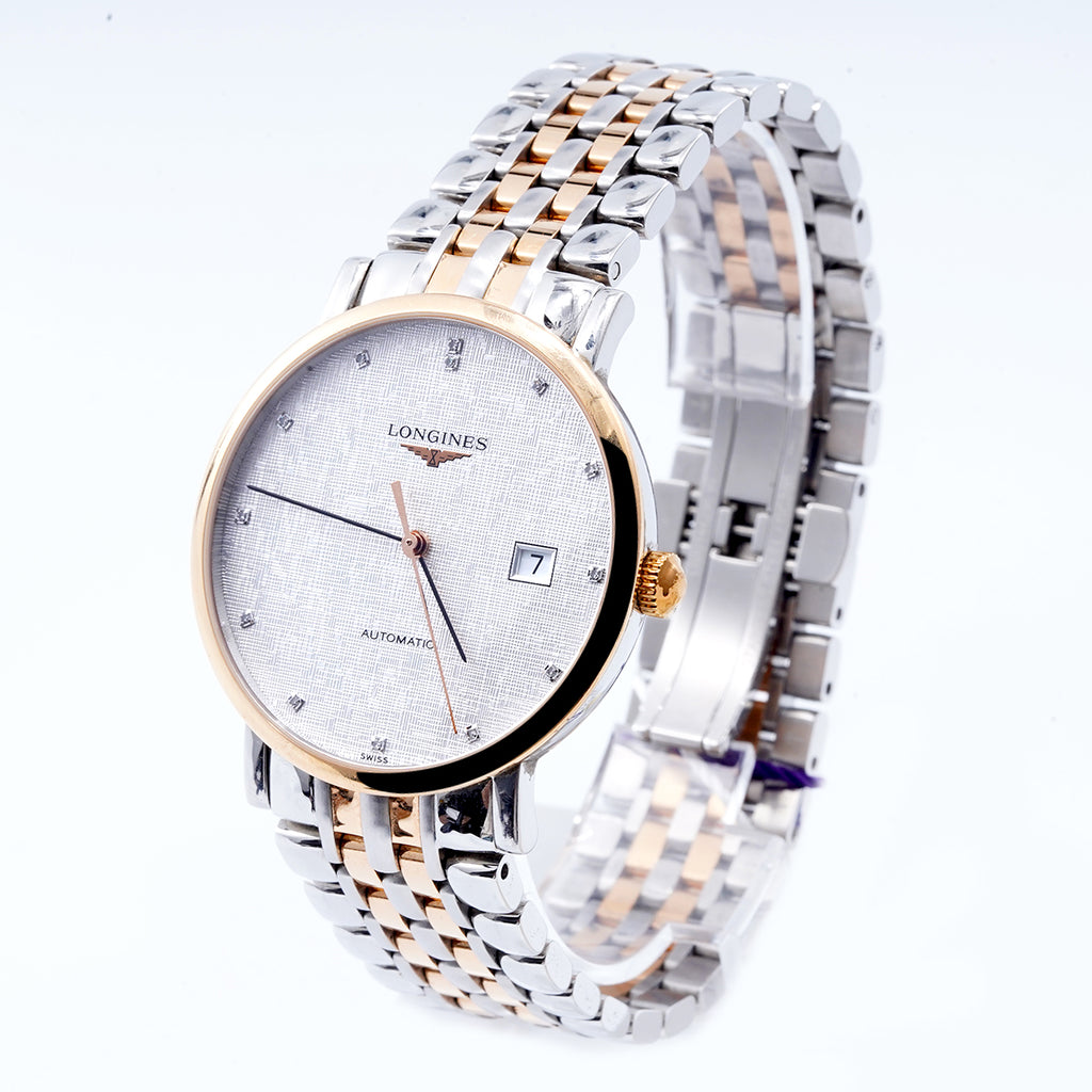 Longines  Traditional Watch Series L4.910.5.77.7 Automatic mechanical, 39mm white dial, interwoven rose gold / WHP036464
