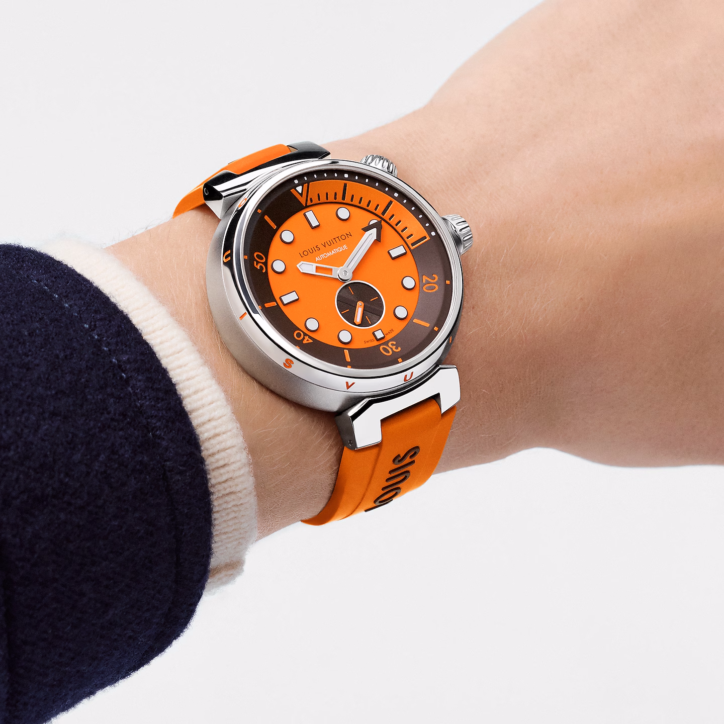 Louis Vuitton Tambour Street Diver, automatic, 44 mm, steel – Reference QA172A/3121