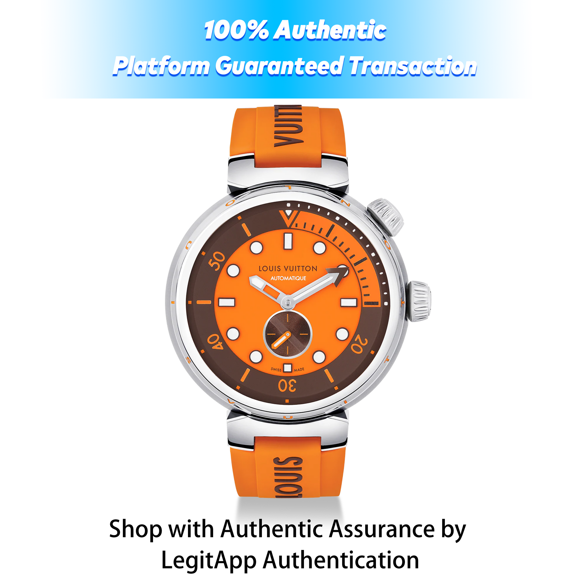 Louis Vuitton Tambour Street Diver, automatic, 44 mm, steel – Reference QA172A/3121