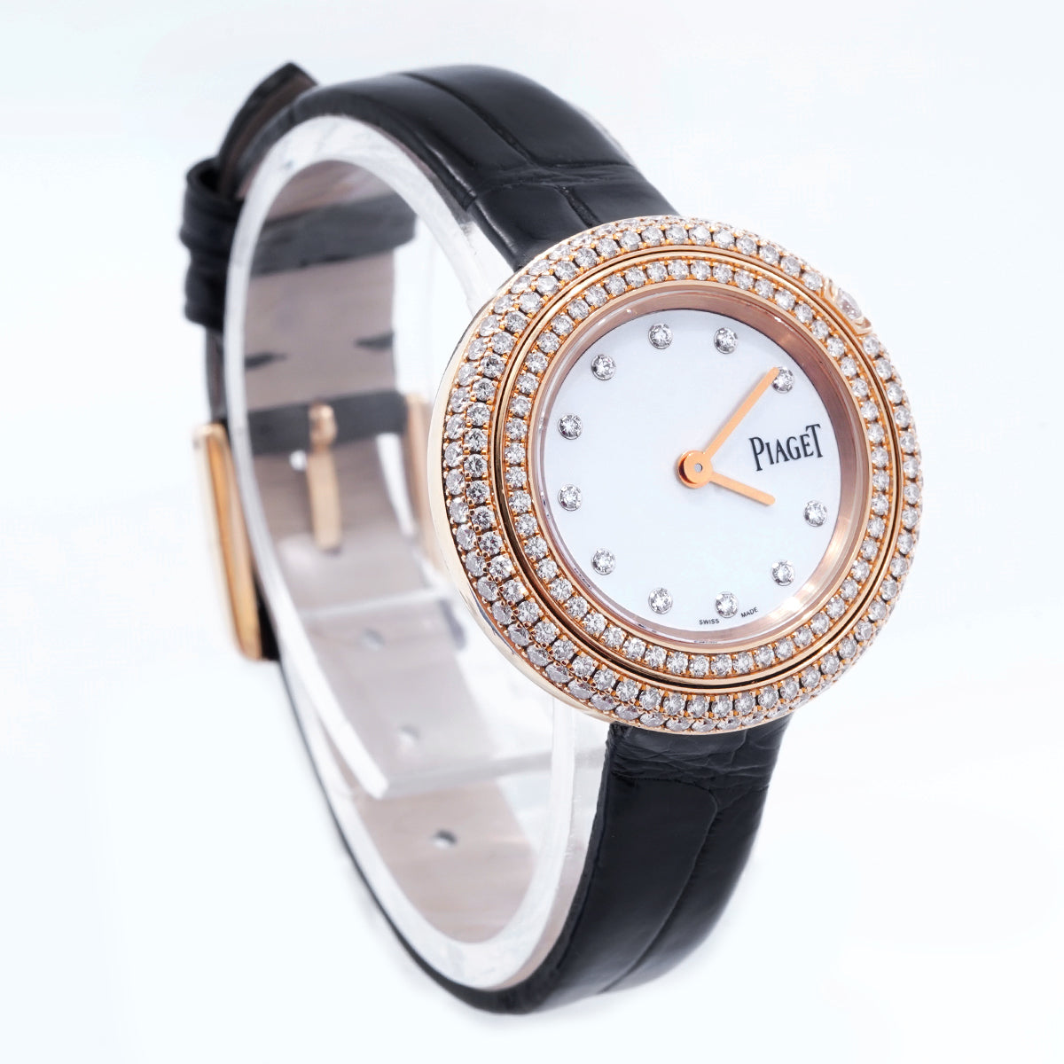 PIAGET POSSESSION series G0A45082 quartz movement, 29mm white dial, 18K rose gold with original diamonds / WHP032925