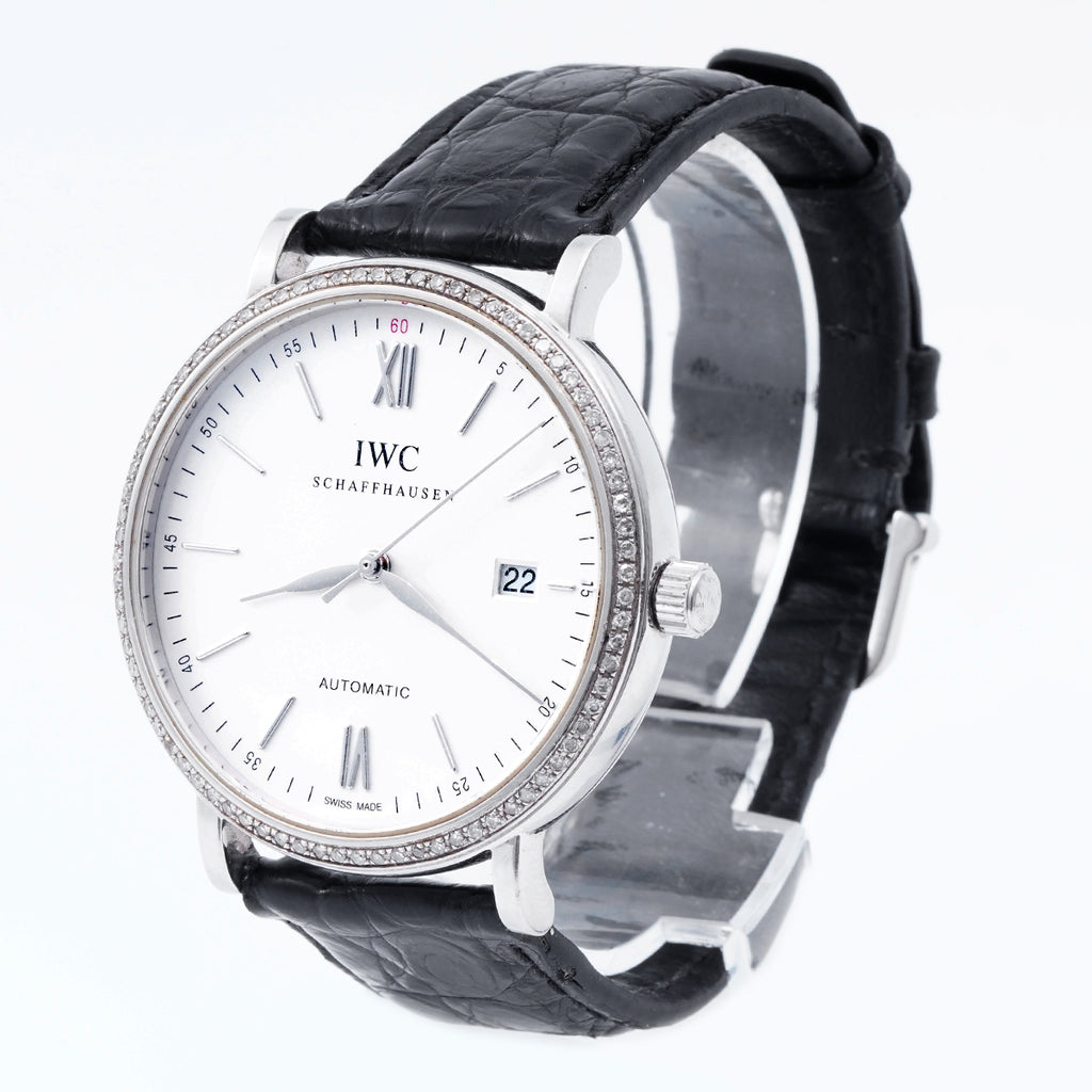 IWC Portofino Automatic 40mm (Customized model with diamonds set on the back)/WHP037203