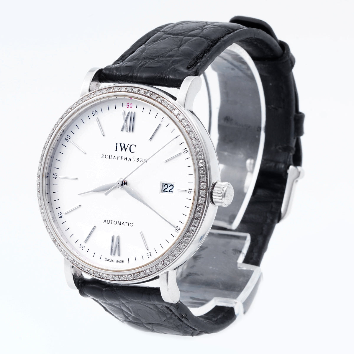 IWC Portofino Automatic 40mm (Customized model with diamonds set on the back)/WHP037203