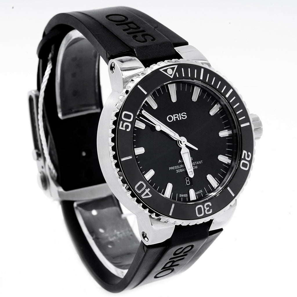Oris Aquis Automatic Men's Watch 01-733-7730-4134-07-4-24-64, 43.5MM Black Dial, Stainless Steel/WHT030002