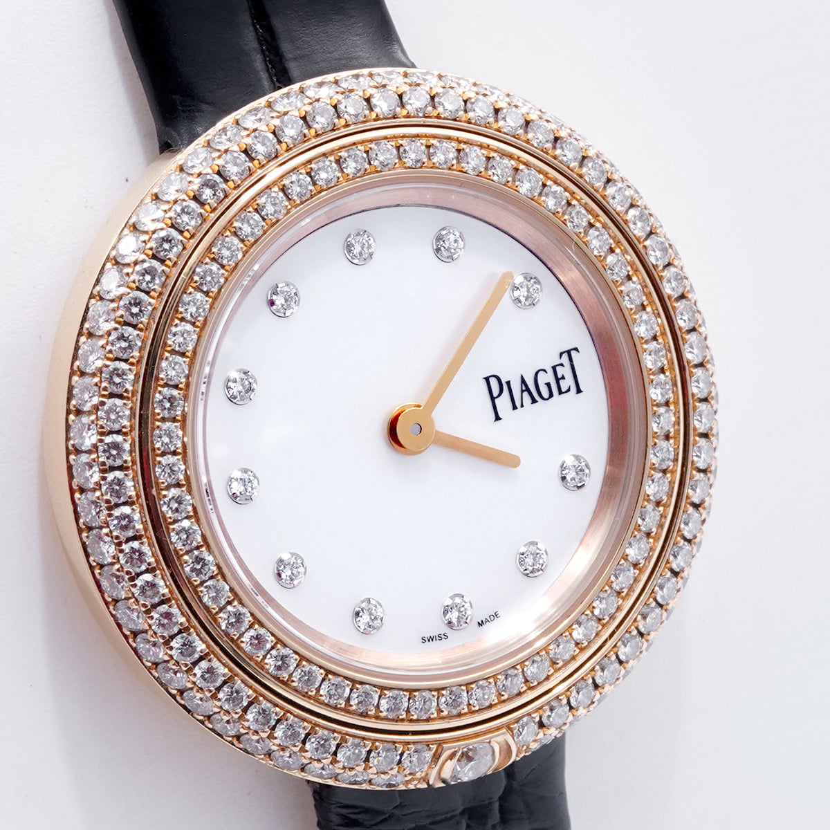 PIAGET POSSESSION series G0A45082 quartz movement, 29mm white dial, 18K rose gold with original diamonds / WHP032925