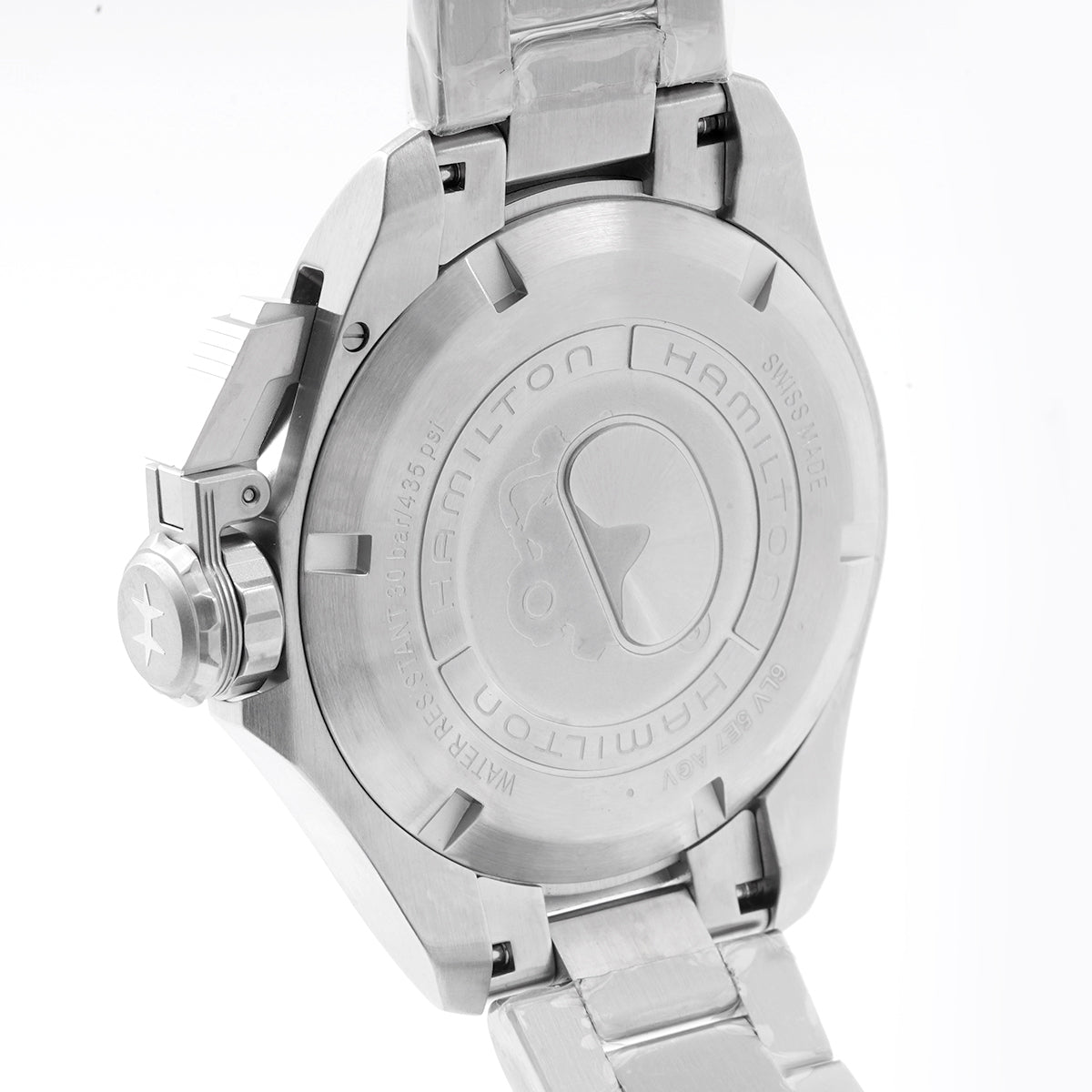 Hamilton Khaki Navy Series H77725135 Automatic Mechanical Men's Watch, 42MM Black Dial Stainless Steel/WHT030004