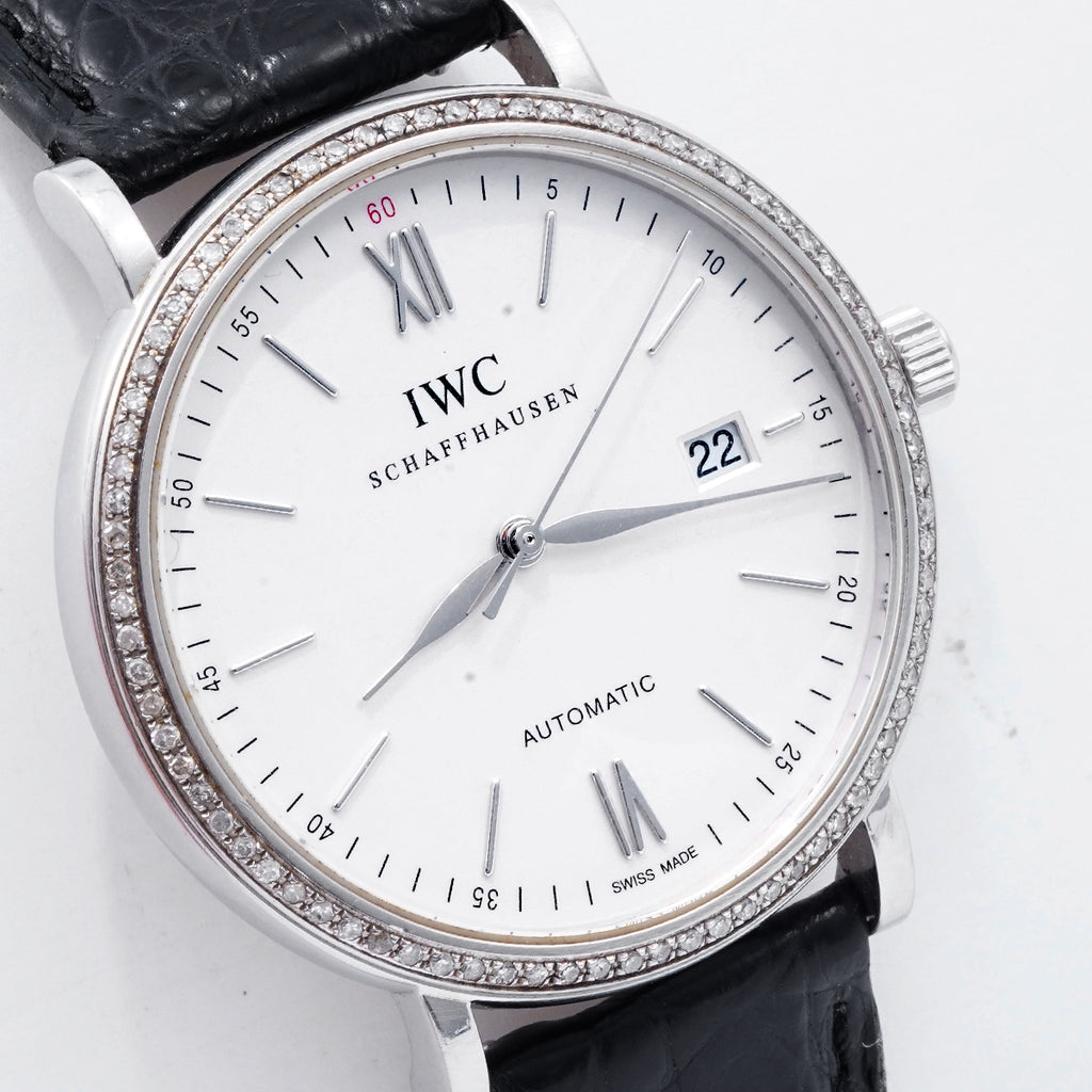 IWC Portofino Automatic 40mm (Customized model with diamonds set on the back)/WHP037203