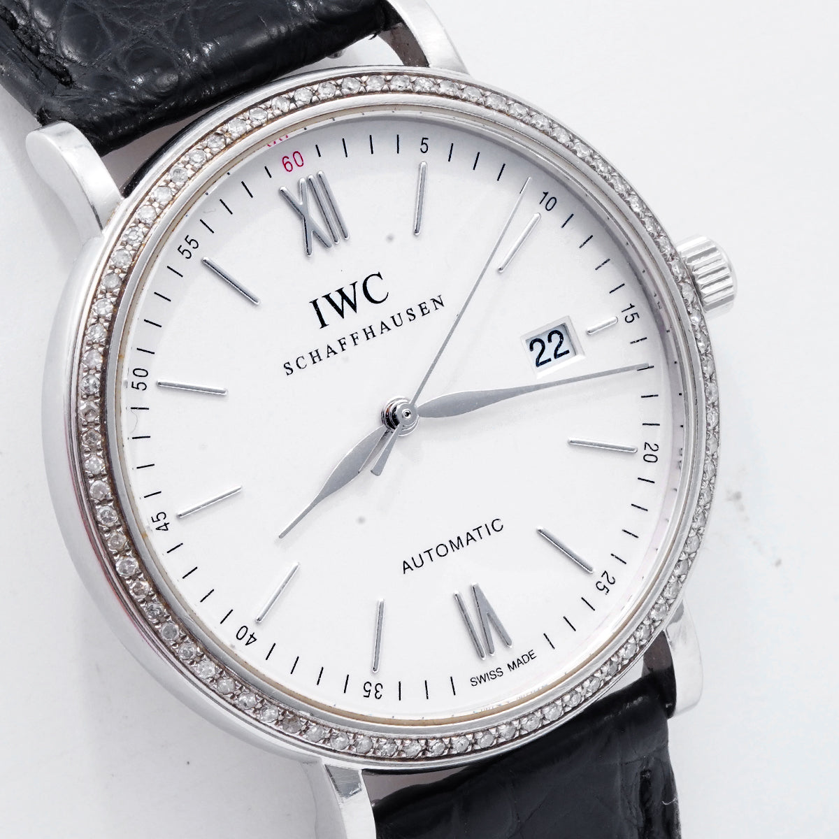 IWC Portofino Automatic 40mm (Customized model with diamonds set on the back)/WHP037203