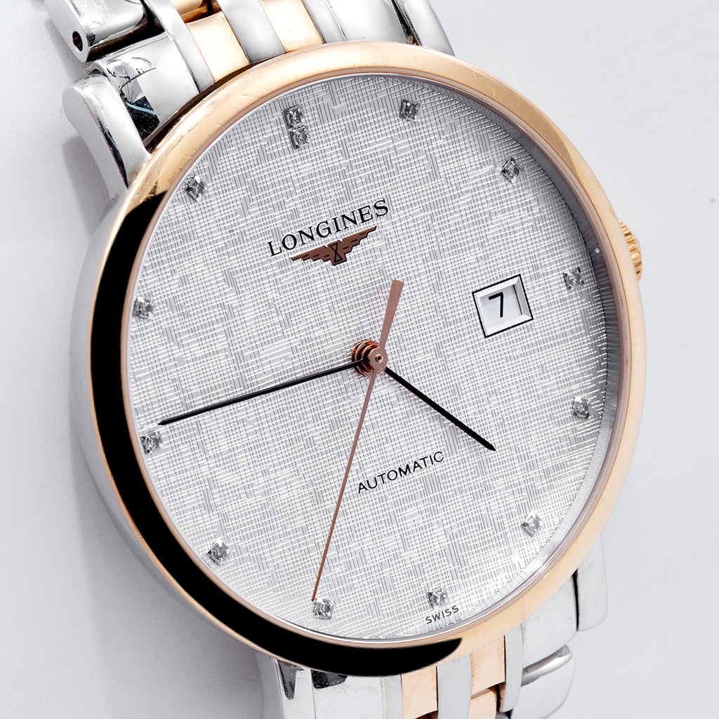 Longines  Traditional Watch Series L4.910.5.77.7 Automatic mechanical, 39mm white dial, interwoven rose gold / WHP036464