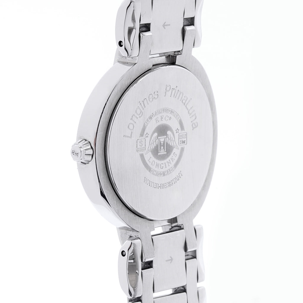 Longines Elegant Series L8.112.4.98.6 Quartz Movement 30MM Blue Mother-of-Pearl Dial Steel Case  / whp028976