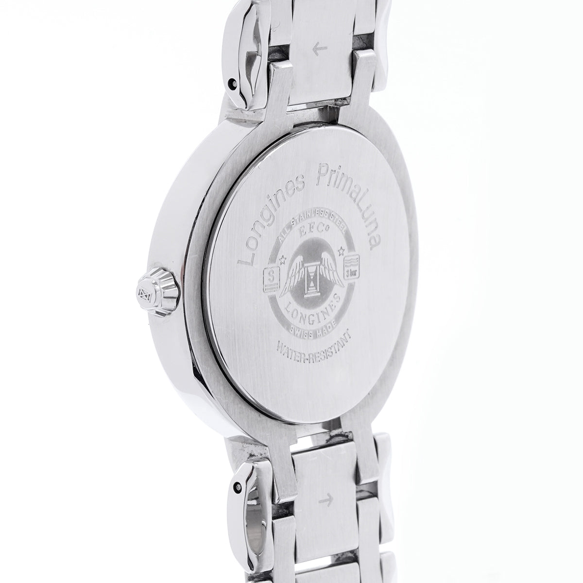 Longines Elegant Series L8.112.4.98.6 Quartz Movement 30MM Blue Mother-of-Pearl Dial Steel Case  / whp028976