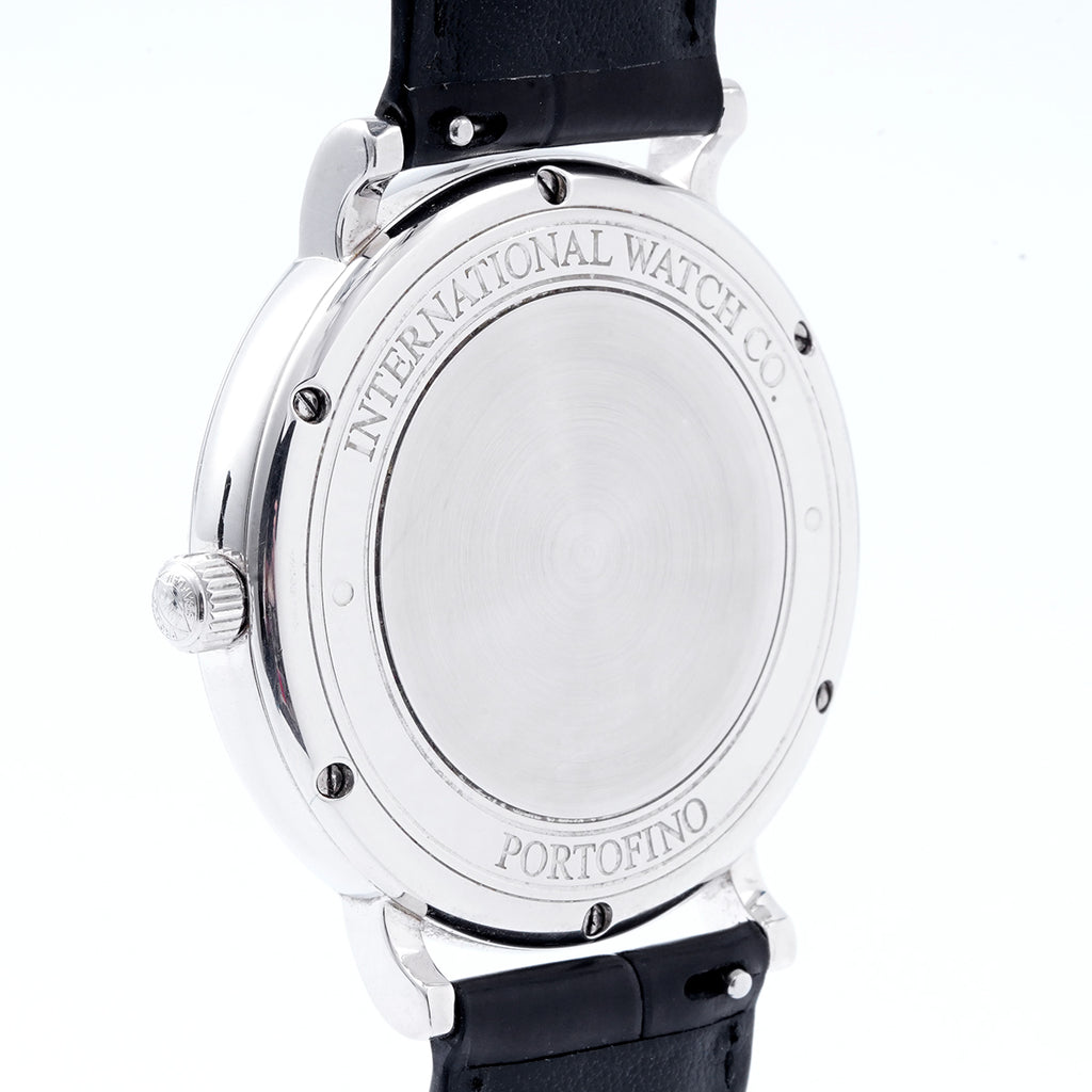 IWC Schaffhausen Portofino Automatic Watch IW356517, 40mm White Dial, Stainless Steel with Rear - set Diamonds/WHP034745