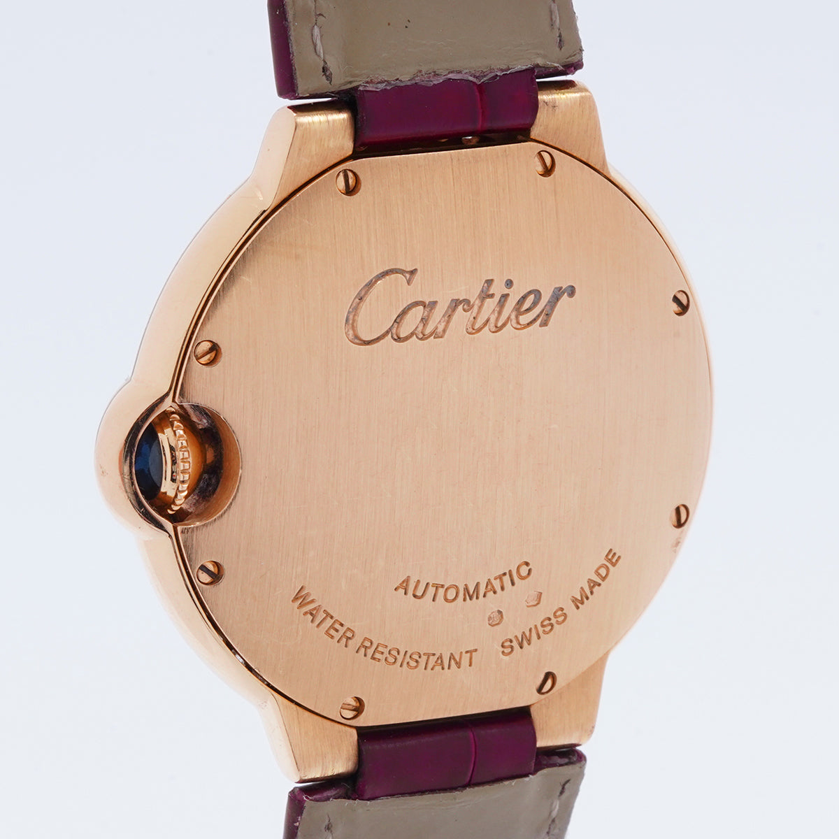 Cartier (Cardi) Blue Balloon Collection WJBB0081 Automatic Mechanical 36MM White Dial 18K Rose Gold Set with Genuine Diamonds  / WHP029560