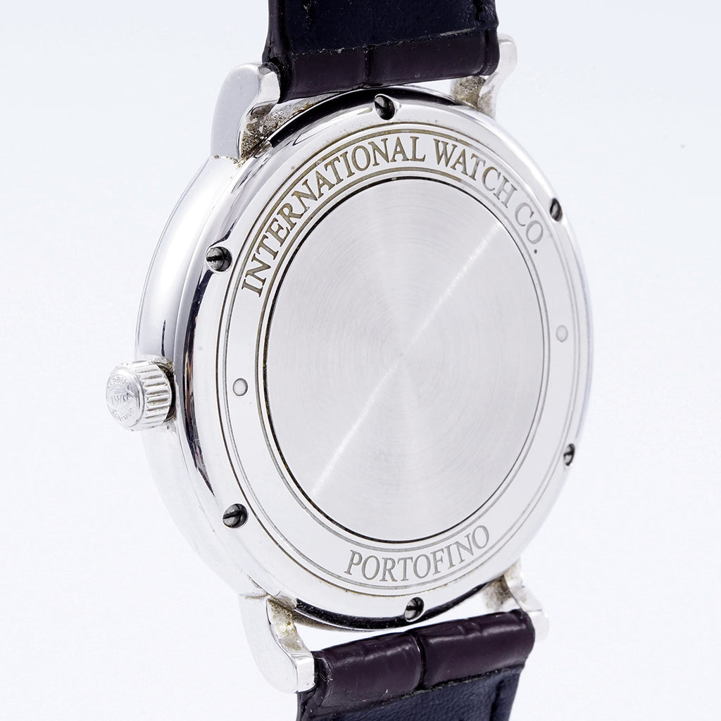 IWC Schaffhausen Portofino Automatic Watch IW356501, 40mm White Dial, Stainless Steel with Rear - set Diamonds/WHP037174