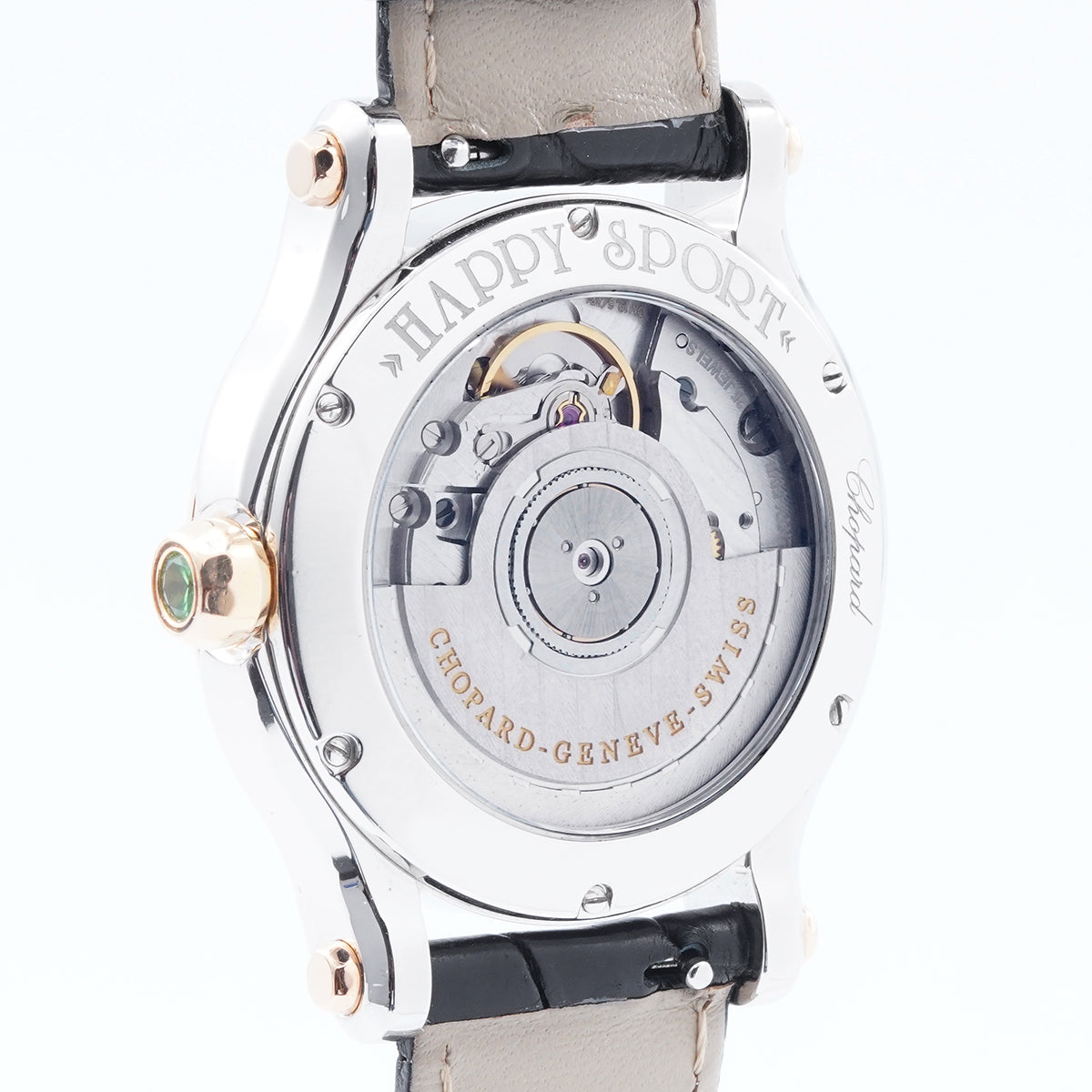 Chopard HAPPY SPORT series 278559-6020 automatic mechanical 36MM white dial inter rose gold women's watch/WHP034043