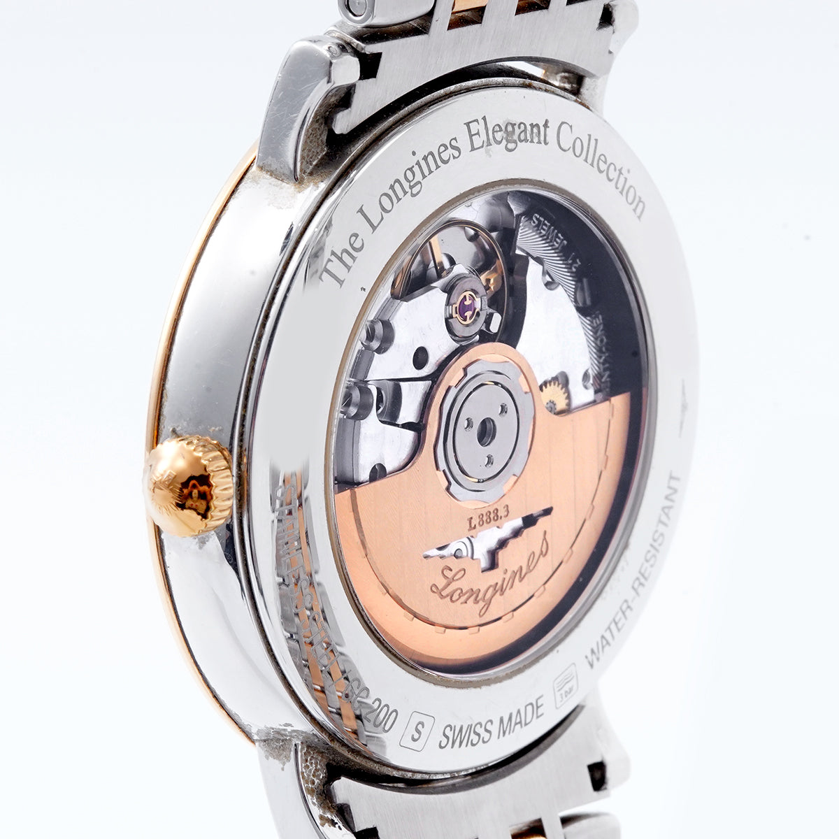 Longines  Traditional Watch Series L4.910.5.77.7 Automatic mechanical, 39mm white dial, interwoven rose gold / WHP036464