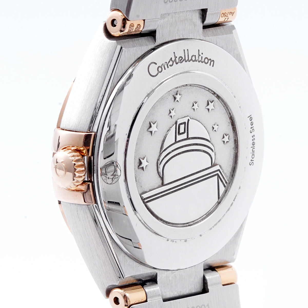 Omega Constellation Series 131.20.28.60.55.001 Watch with 28mm White Mother-of-Pearl Dial and Gold Steel Quartz Movement  / whp033368
