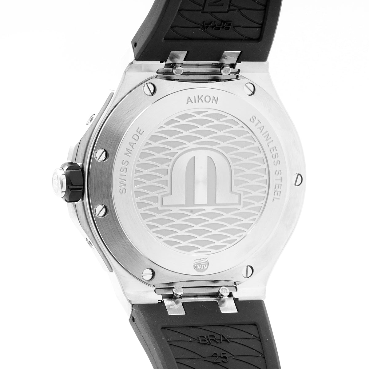 Maurice Lacroix AIKON Automatic Men's Watch AI6058-SS001-330-1, 43MM Black Dial, Stainless Steel/WHT030005