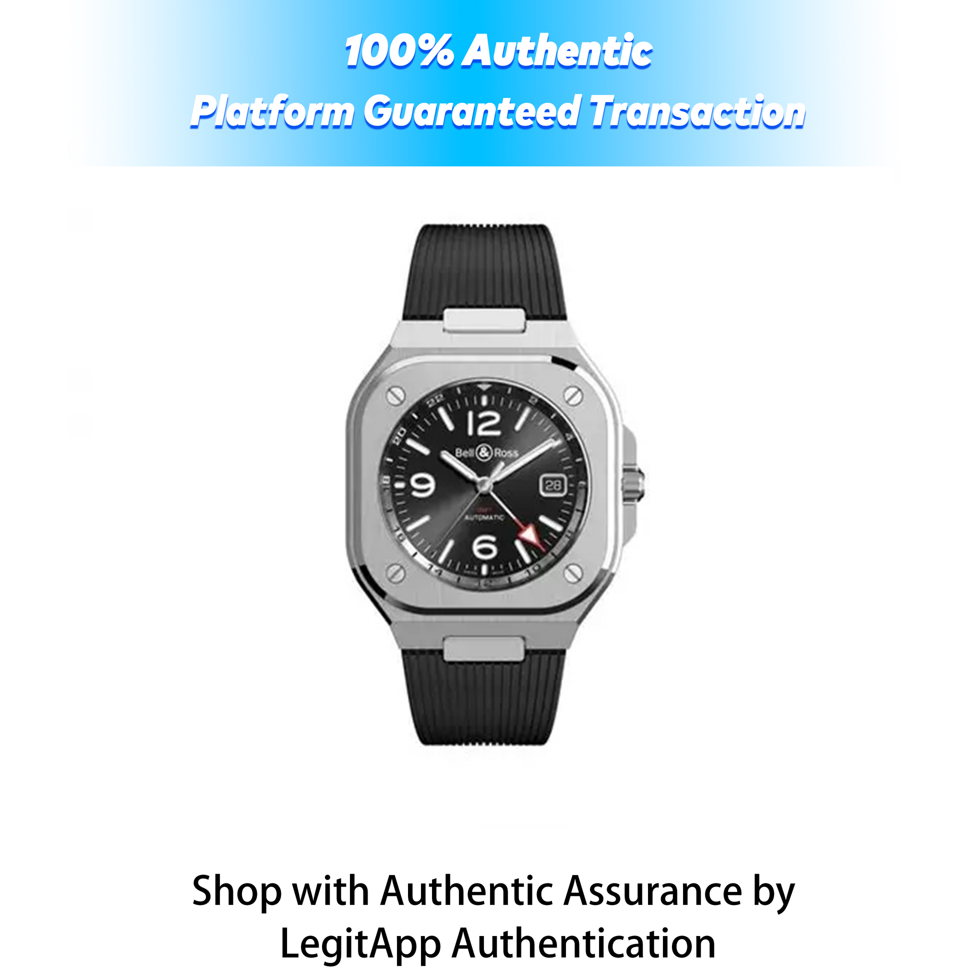 Bell & Ross BR-05 GMT Rubber Strap/7466