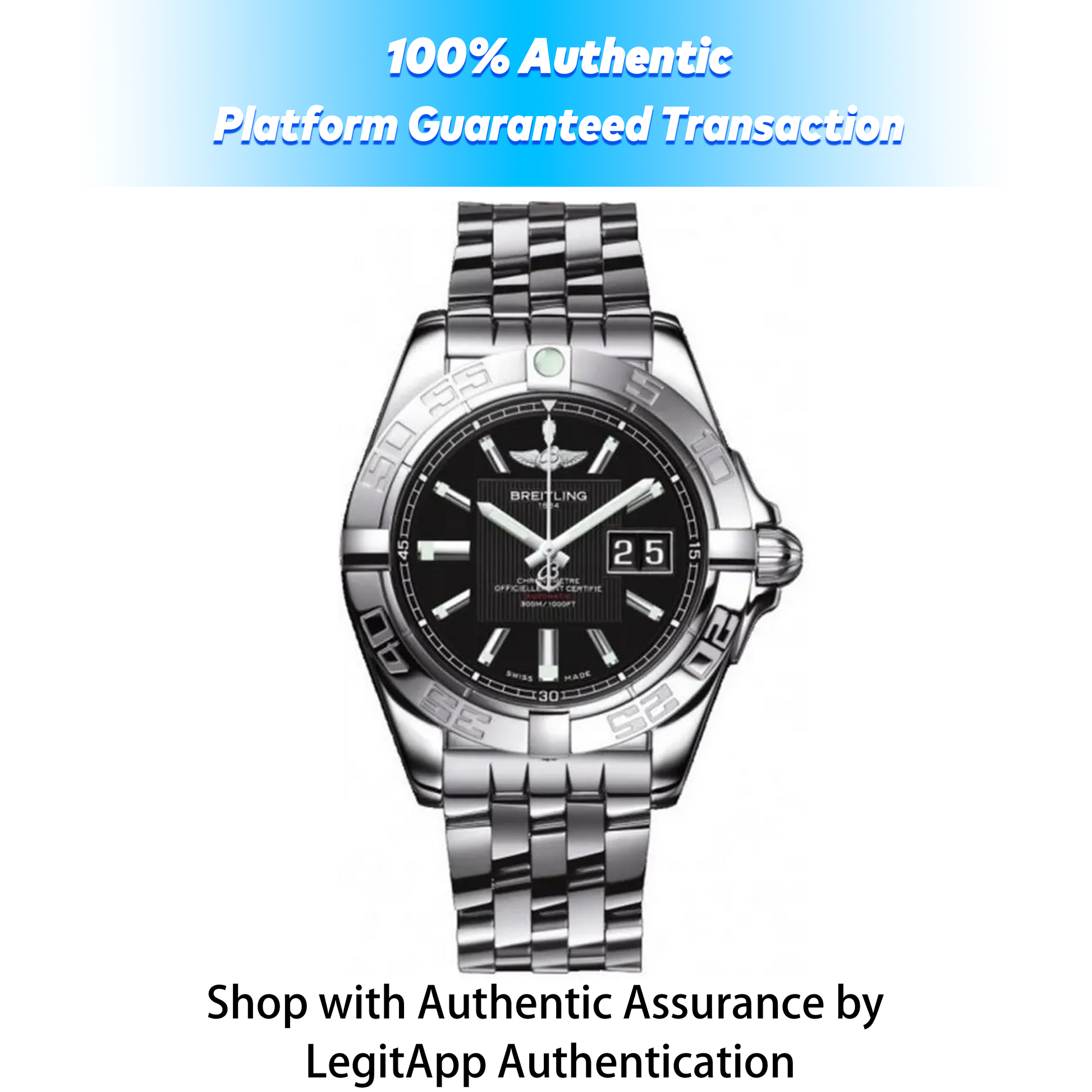 Breitling Galactic 41 — A49350L2/BA07-366A (Galactic 41 Stainless Steel / Trophy Black / Bracelet)7483