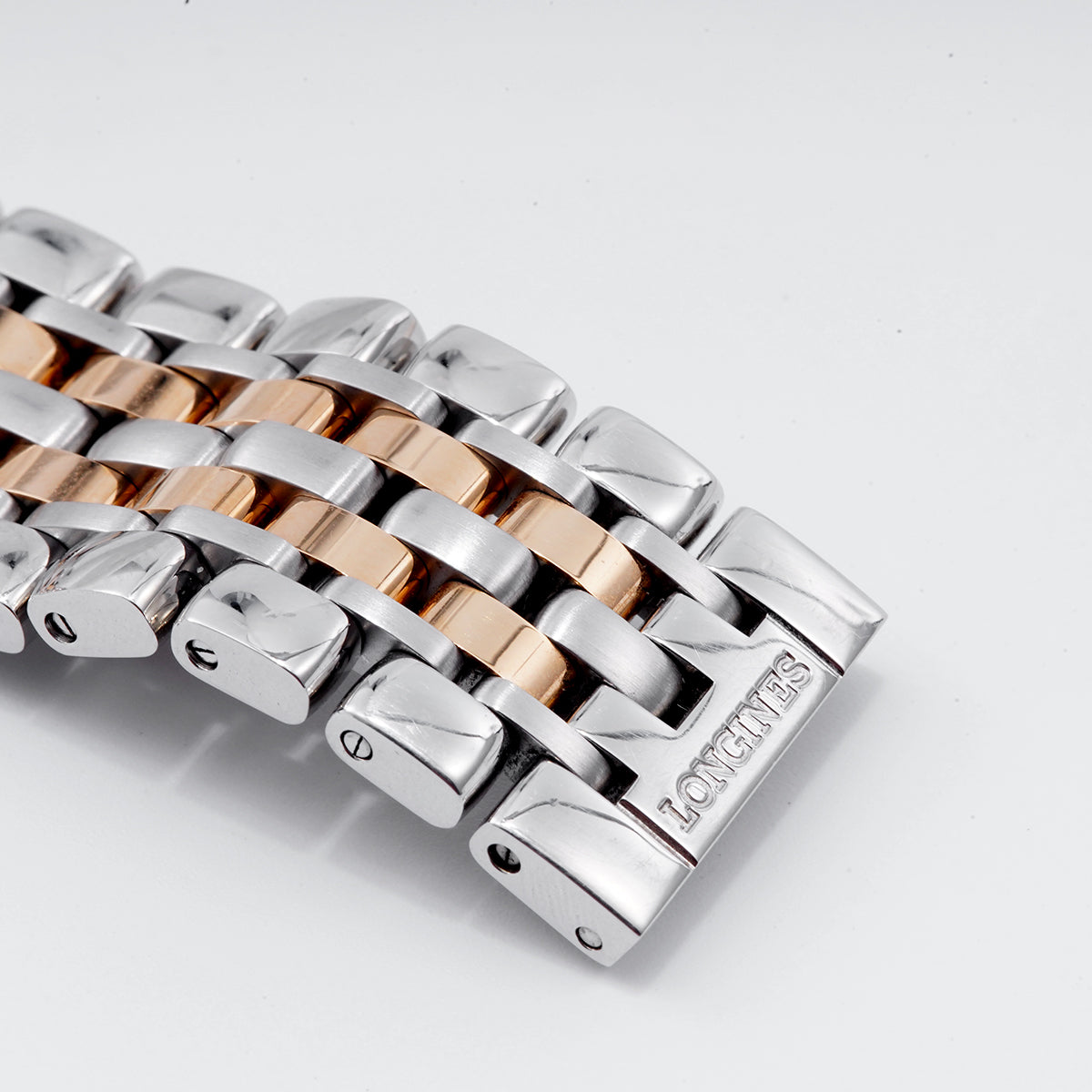 Longines  Traditional Watch Series L4.910.5.77.7 Automatic mechanical, 39mm white dial, interwoven rose gold / WHP036464