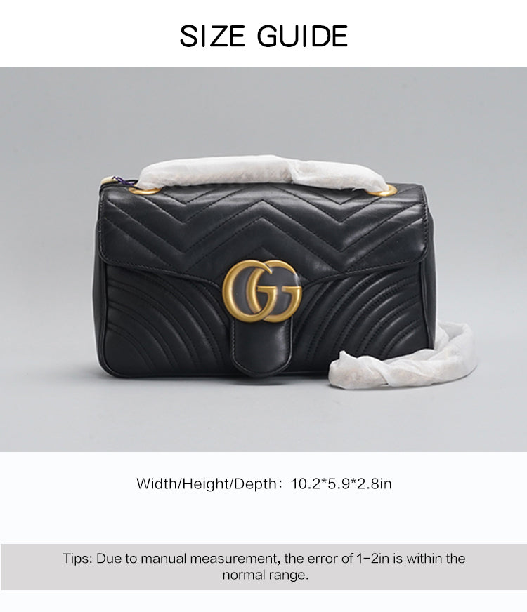 Gucci  Marmont 26 Leather MM Shoulder Bag BGP188196
