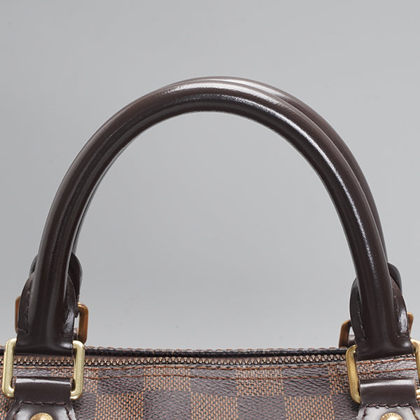 Louis Vuitton speedy30 Shoulder bag with straps, checkered pattern, brown color, BGP19792