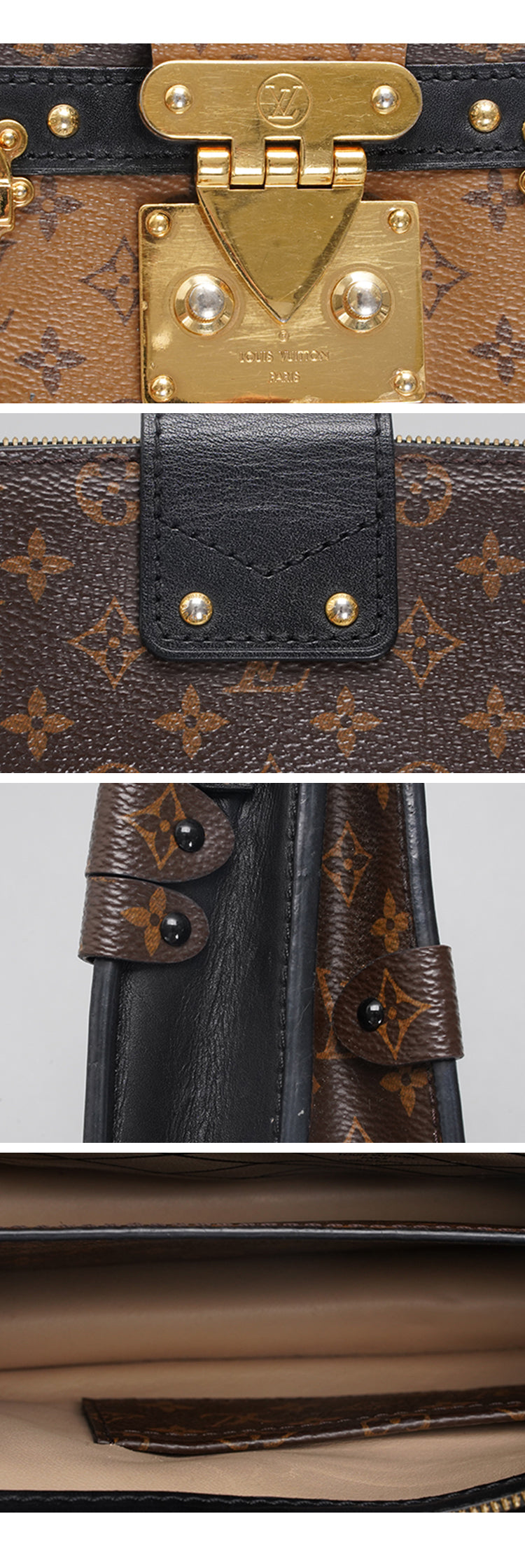 Louis Vuitton Trunk Brown Monogram Canvas Shoulder Bag BGT128338