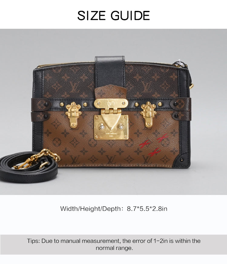 Louis Vuitton Trunk Brown Monogram Canvas Shoulder Bag BGT128338