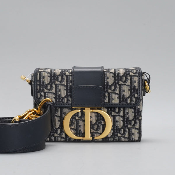 Dior Jacquard Montaigne 30 Box Shoulder Bag BGT128323
