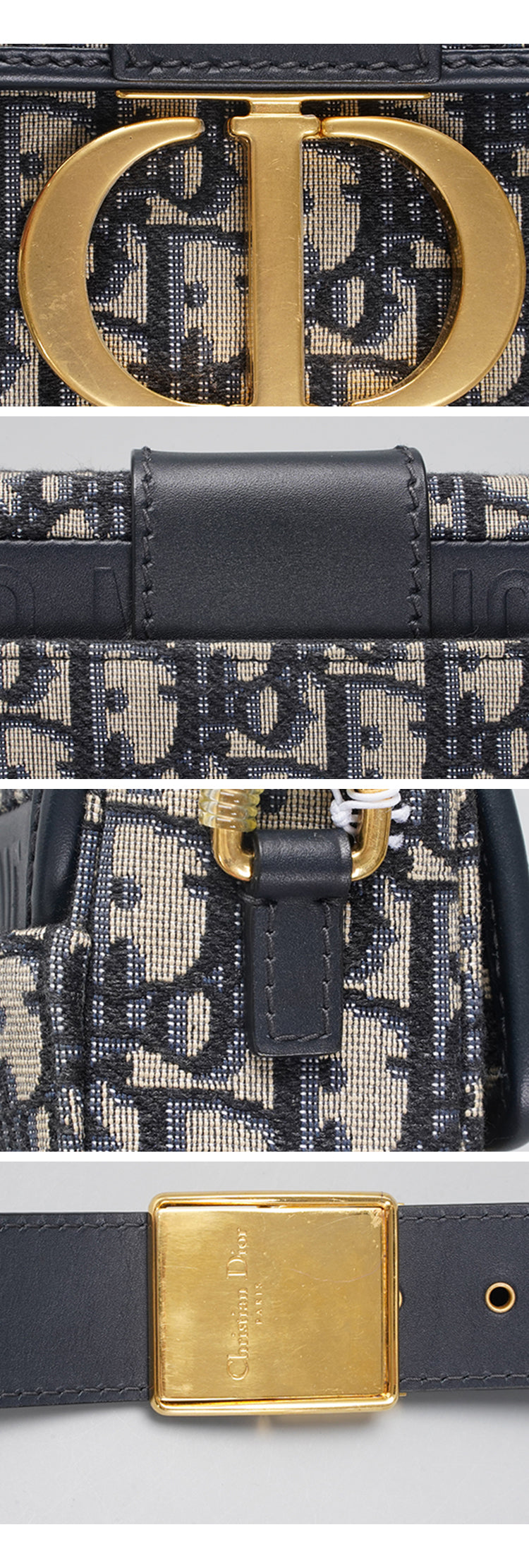 Dior Jacquard Montaigne 30 Box Shoulder Bag BGT128323