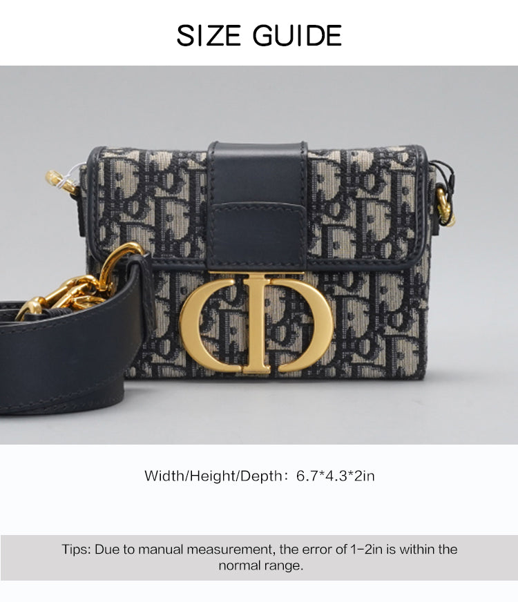 Dior Jacquard Montaigne 30 Box Shoulder Bag BGT128323