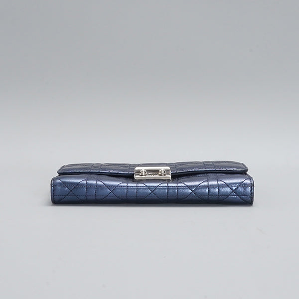 Dior Metallic Blue Quilted Fabric Miss Dior Shoulder Bag BGP072301