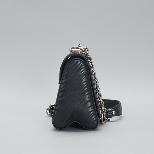 Louis Vuitton Epi Twist MM Chain Black Leather  Shoulder Bag BGT128340
