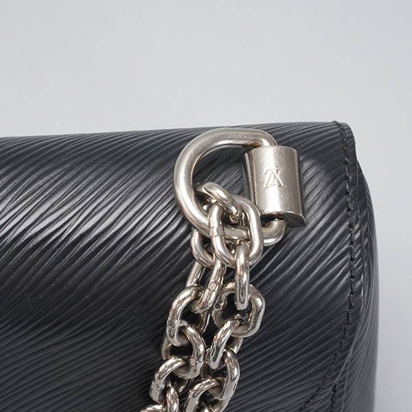 Louis Vuitton Epi Twist MM Chain Black Leather  Shoulder Bag BGT128340