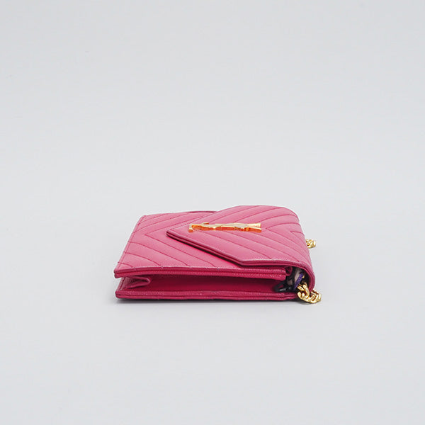 Yves Saint Laurent  cassandre  Matelassé Chevron  Envelope Chain Wallet 19cm BGP185452