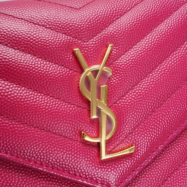 Yves Saint Laurent  cassandre  Matelassé Chevron  Envelope Chain Wallet 19cm BGP185452