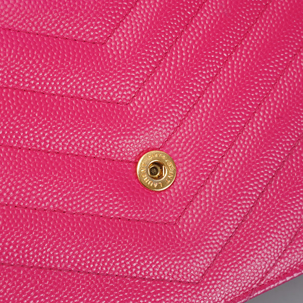 Yves Saint Laurent  cassandre  Matelassé Chevron  Envelope Chain Wallet 19cm BGP185452