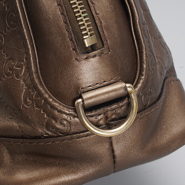 Gucci Bronze Guccissima Leather Bowling Bag BGP199144