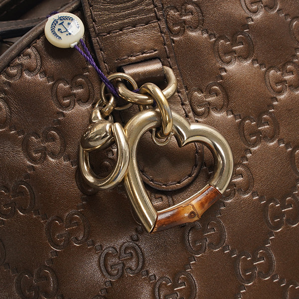 Gucci Bronze Guccissima Leather Bowling Bag BGP199144