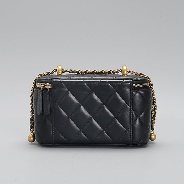 CHANEL  Golden Ball Makeup Box black shoulder bag BGT128315