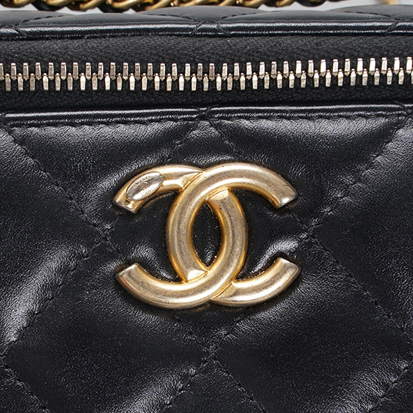 CHANEL  Golden Ball Makeup Box black shoulder bag BGT128315
