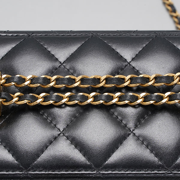 CHANEL  Golden Ball Makeup Box black shoulder bag BGT128315