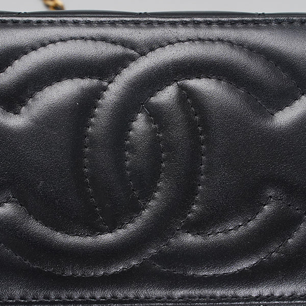 CHANEL  Golden Ball Makeup Box black shoulder bag BGT128315
